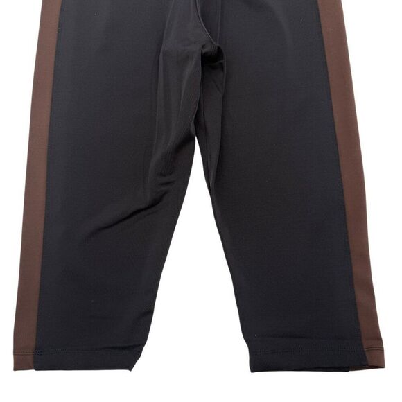 Olympia Zeus Biker Short Cropped Leggings Size Small Black Brown - Picture 7 of 9
